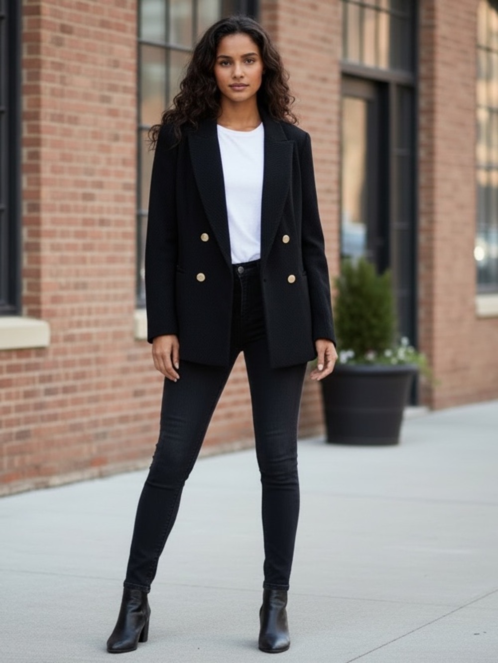 H&M Black Wool Blend Tailored Blazer
Jacket - Women's Size XL (EUC) - Picture 4 of 10